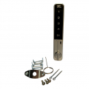 Code lock for drawers RZ M-1604L, Zn alloy, 4-digital code, sec. 10000, vertical, on thickness 0.6-20 mm, black/silver 4 Code lock for drawers RZ M-1604L, Zn alloy, 4-digital code, sec. 10000, vertical, on thickness 0.6-20 mm, black/silver 4