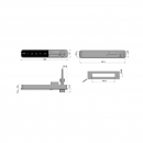 Electronic furniture lock RZ M-1604V, horizontal 5