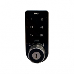 Digital electronic lock RZ M-1607-00KO, plastic, 4-digital code, vertical, on thickness 0.6-20 mm, black Digital electronic lock RZ M-1607-00KO, plastic, 4-digital code, vertical, on thickness 0.6-20 mm, black