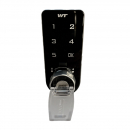 Digital electronic lock RZ M-1607-00KO, plastic, 4-digital code, vertical, on thickness 0.6-20 mm, black 1 Digital electronic lock RZ M-1607-00KO, plastic, 4-digital code, vertical, on thickness 0.6-20 mm, black 1
