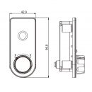 Smart fingerprint lock RZ M-1607-00SF, for furniture, plastic, vertical, on thickness 0.6-20 mm, black 4 Smart fingerprint lock RZ M-1607-00SF, for furniture, plastic, vertical, on thickness 0.6-20 mm, black 4