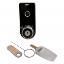 Smart fingerprint lock RZ M-1607-00SF, for furniture, plastic, vertical, on thickness 0.6-20 mm, black 2