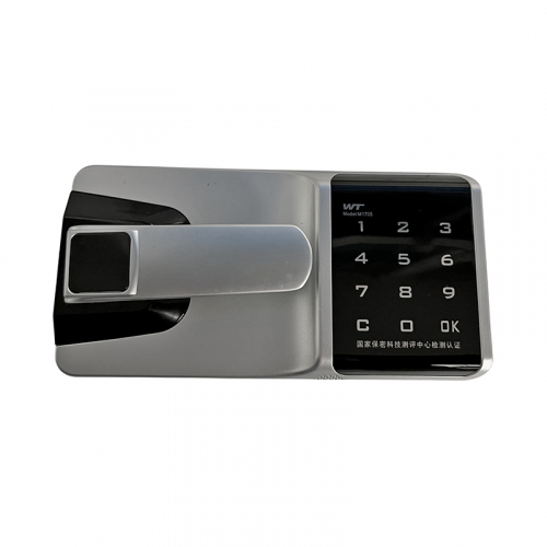 Code pad lock RZ M-1705, electronic, Zn alloy/plastic, touch panel, horizontal, black/silver