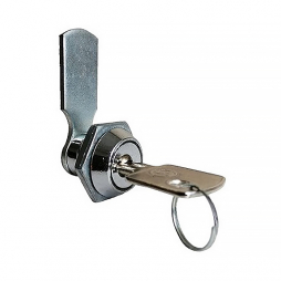 Lock for the shield with a key mini RZ 219-1-5, Zn alloy, ins. one key, h=0 mm, L=35 mm, without extern. stop, IP65, 1 key 