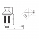 Quarter-turn bolt lock IP65 RZ 311-5-40 1