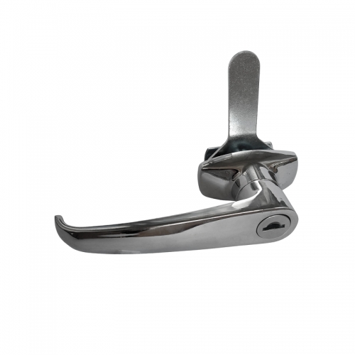 Ключевой замок для металлических шкафов RZ L10425.1, ручка L-образная 