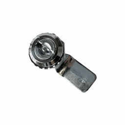 Lock for electrical panel RZ L181.A.1-10445, Zn alloy, ins. double bit 5 mm, h=4 мм, L=46 мм, external stop