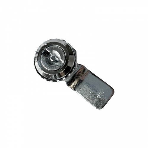 Lock for electrical panel RZ L181.A.1-10445, Zn alloy, ins. double bit 5 mm, h=4 мм, L=46 мм, external stop