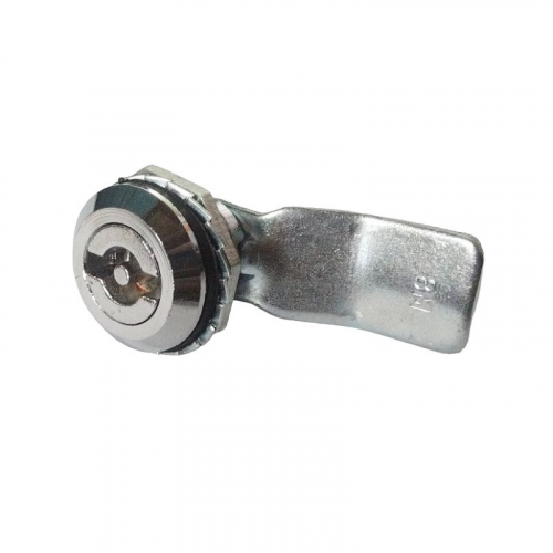 Control cabinet lock RZ L181.A.1-10645, zinc alloy, 5 mm butterfly insert, h=6 mm, L=46 mm, external stop