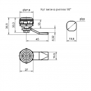 Lock for metal cabinet door RZ L182C.A.1-1084590, polyamide, ins. double bit 5 mm, h=8 мм, bend 90°, L=45 мм, extern. stop, IP65 3 Lock for metal cabinet door RZ L182C.A.1-1084590, polyamide, ins. double bit 5 mm, h=8 мм, bend 90°, L=45 мм, extern. stop, IP65 3