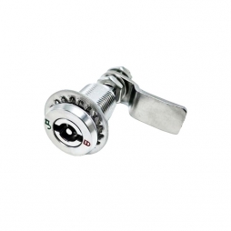 Double beard key lock RZ L32-7.1.A.SS-10045, stainless steel, H 32 mm, compression