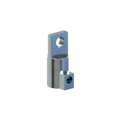 Adapter for round pull rod RZ 207RB-V1, Zn alloy, d.14 mm, chrome  