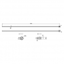 Тяга круглая с роликом RZ 302C.1.1013, L=1013 мм 1 Тяга круглая с роликом RZ 302C.1.1013, L=1013 мм 1