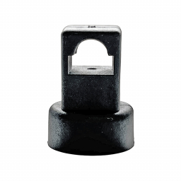 Round rod holder RZ RG 002-2, polyamide, H1=38 mm, length 27 mm, black Round rod holder RZ RG 002-2, polyamide, H1=38 mm, length 27 mm, black