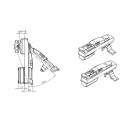 Ручка замок для електричної шафи RZ 2204-100, без механізму тяги 1