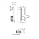 Handle lock for electrical cabinet RZ 301-2-1-02 2