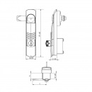 Lock for network cabinet RZ DB 007-2-02 1